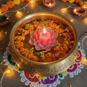 Lakshmi Narayan Lotus Candle