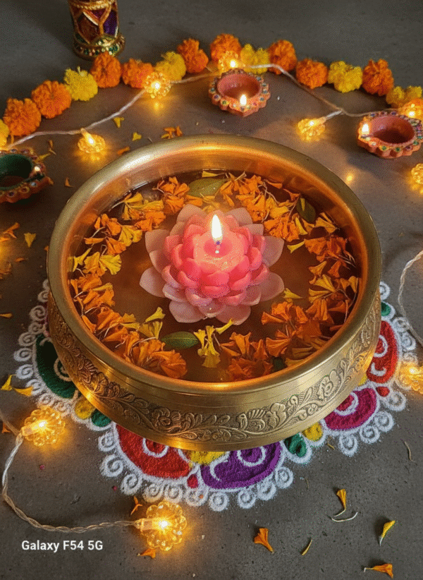 Lakshmi Narayan Lotus Candle